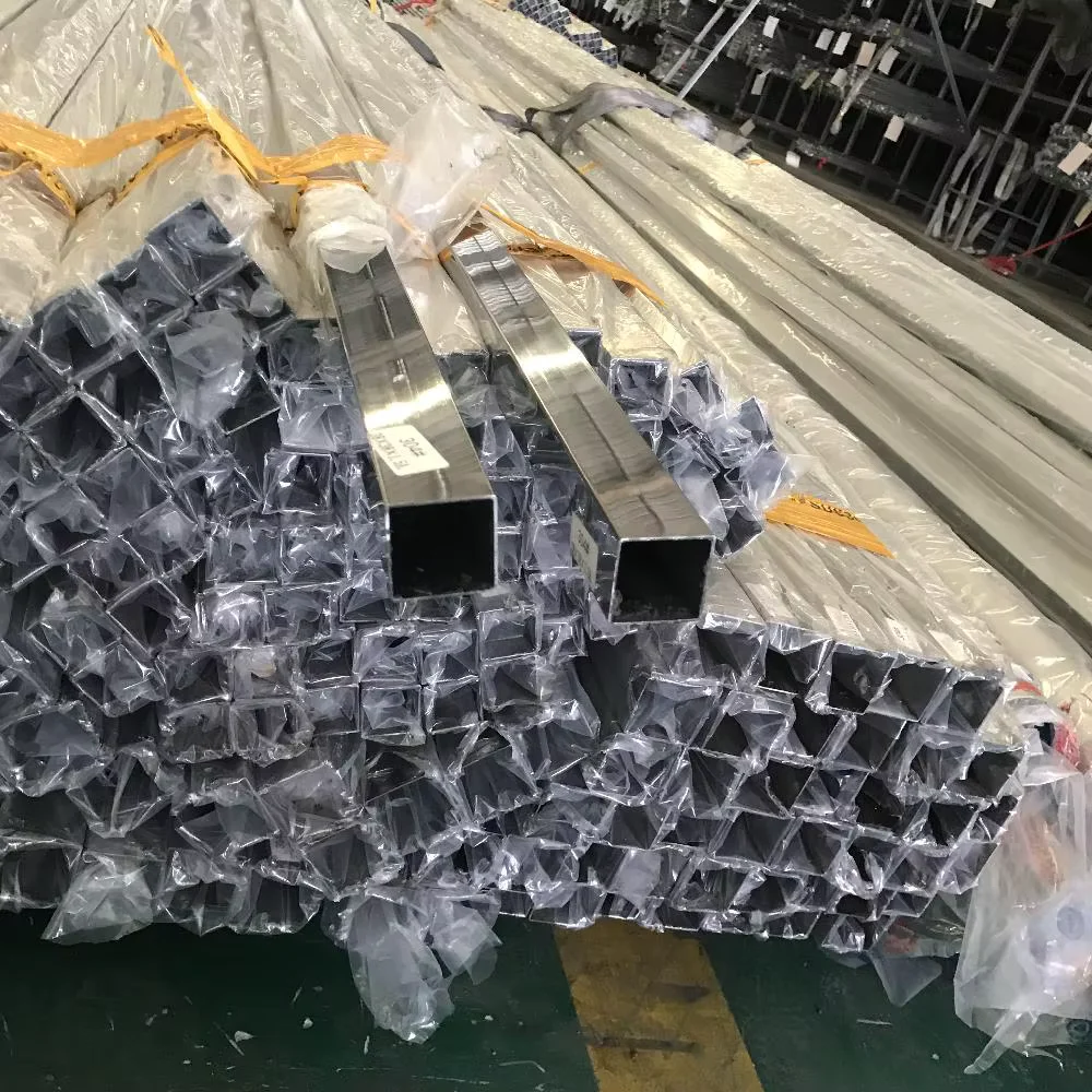 304 316L Stainless Steel Square Tube BA Finish ERW Welded Custom Sizes Factory Direct Supplier