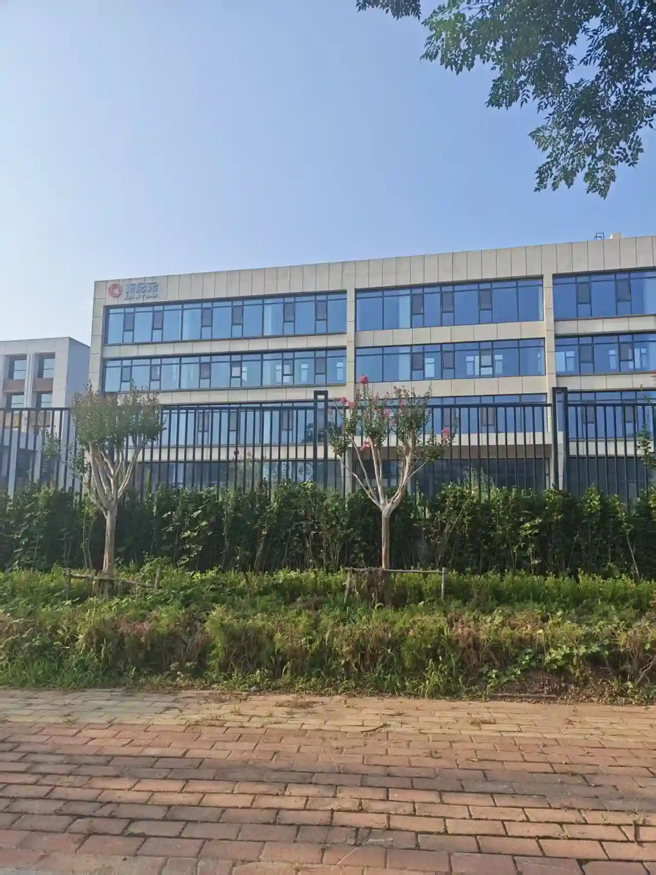 Commercial steel building facade