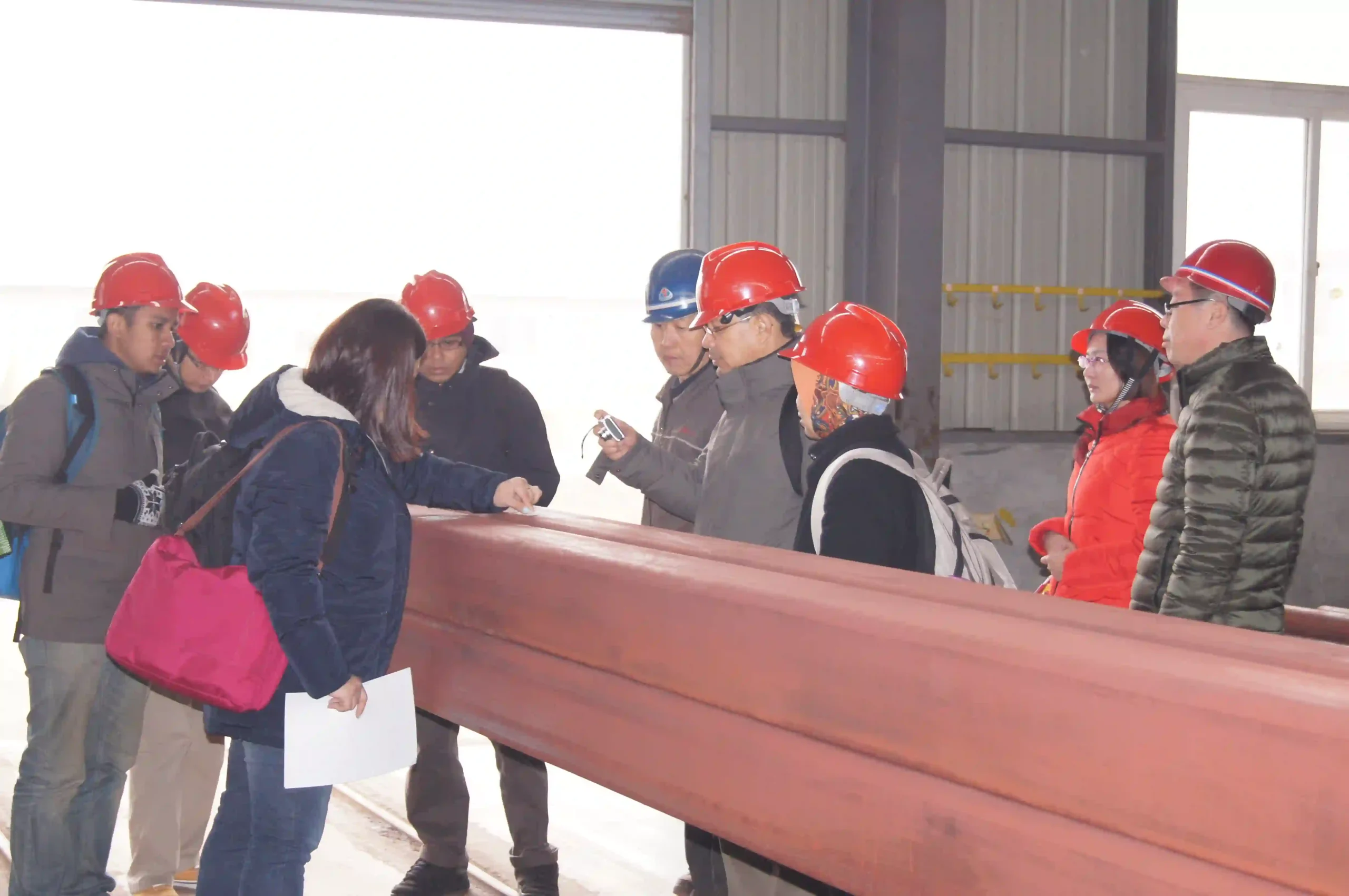 Final pre-shipment inspection of fabricated steel components