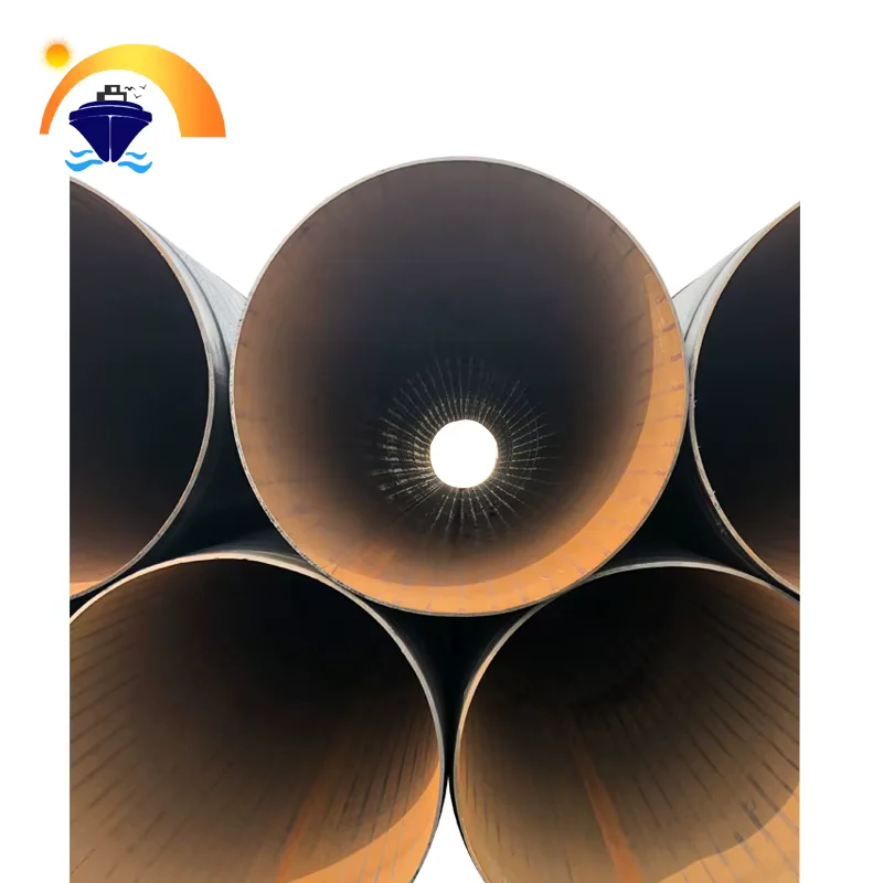 API 5L Grade B SSAW Spiral Welded Steel Pipe Black Painted Supplier