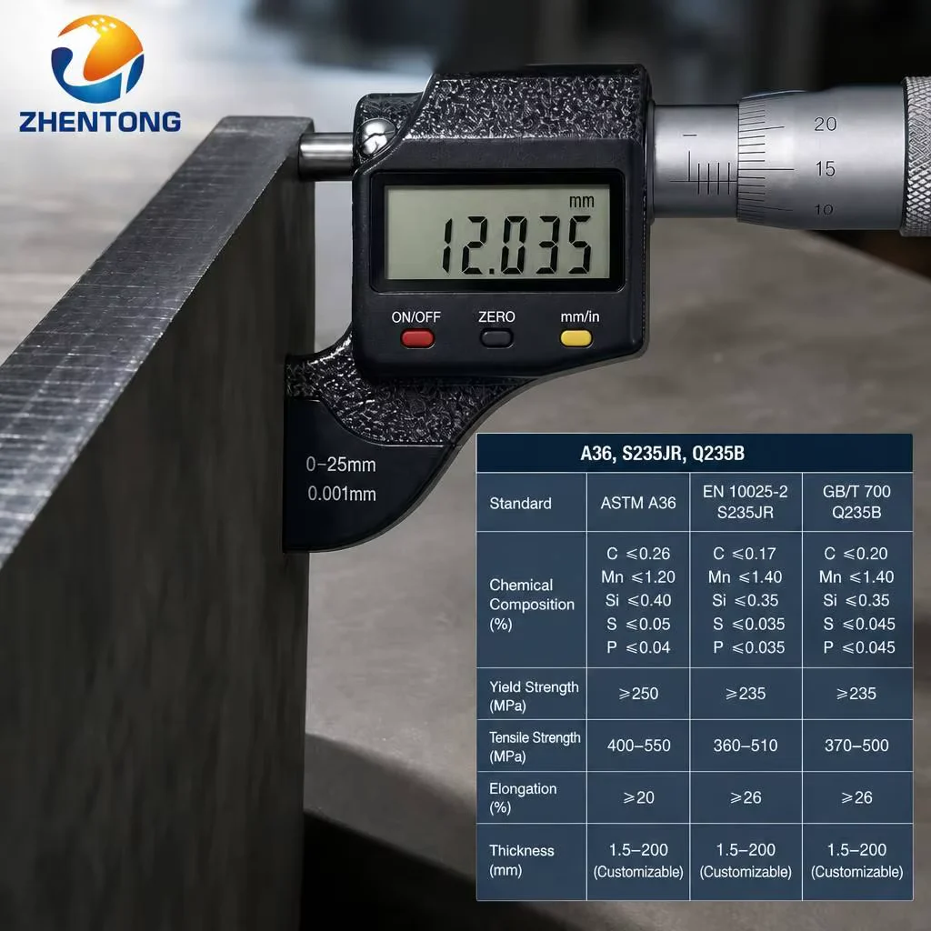 ASTM A36 S235JR Q235B Hot Rolled Carbon Steel Plate Supplier