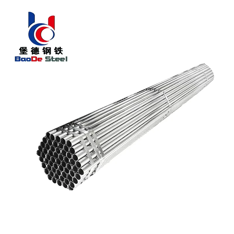 Carbon Steel Round Galvanized ERW Pipe DN15-DN200 BS 1387 Manufacturer