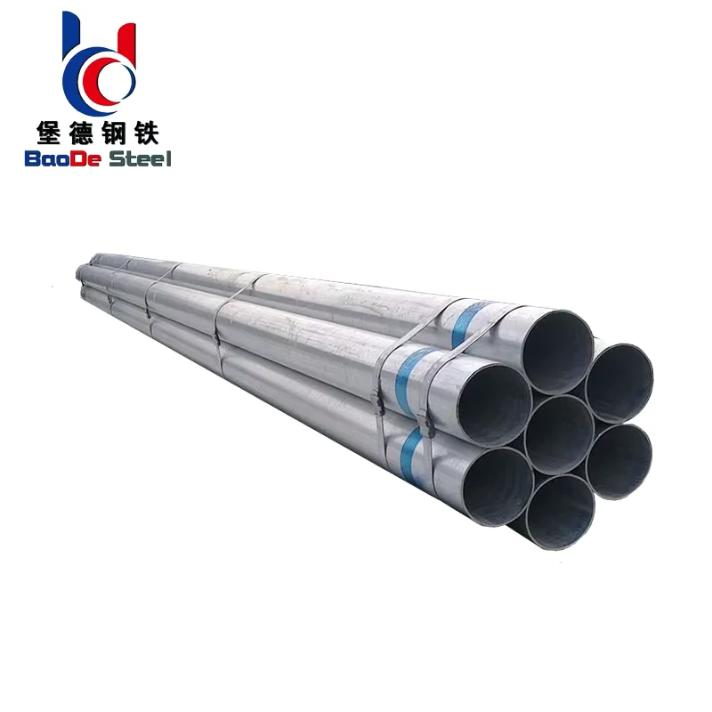 Carbon Steel Round Galvanized ERW Pipe DN15-DN200 BS 1387 Manufacturer
