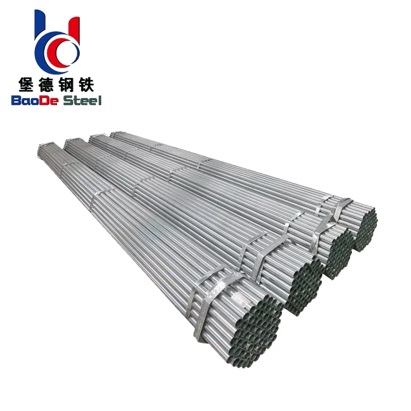 Carbon Steel Round Galvanized ERW Pipe DN15-DN200 BS 1387 Manufacturer