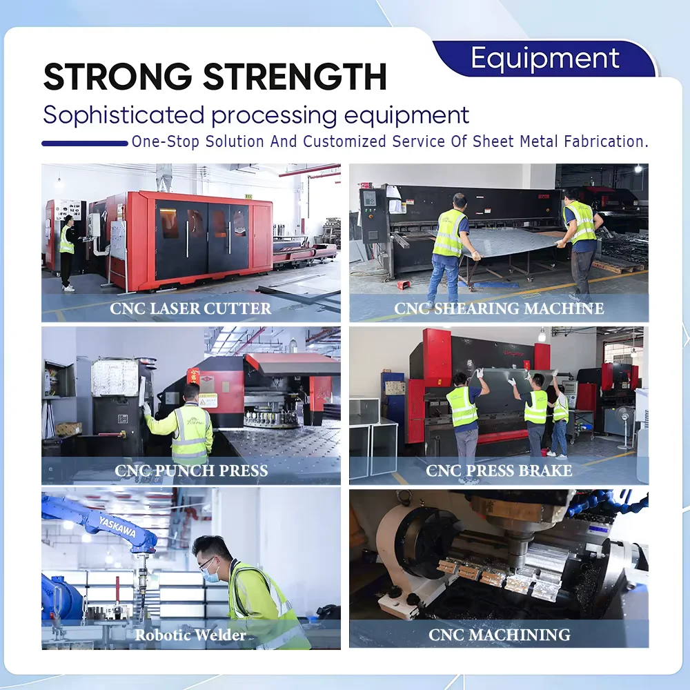 Carbon Steel Stainless Aluminum Sheet Metal Fabrication Service Custom OEM Laser Cutting Welding