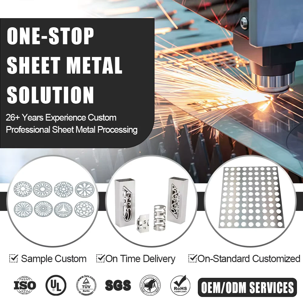 Carbon Steel Stainless Aluminum Sheet Metal Fabrication Service Custom OEM Laser Cutting Welding