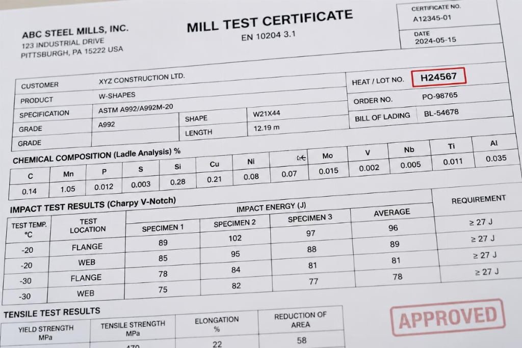 EN Standard Structural Steel Beam Mill Certificate Wholesale Supplier