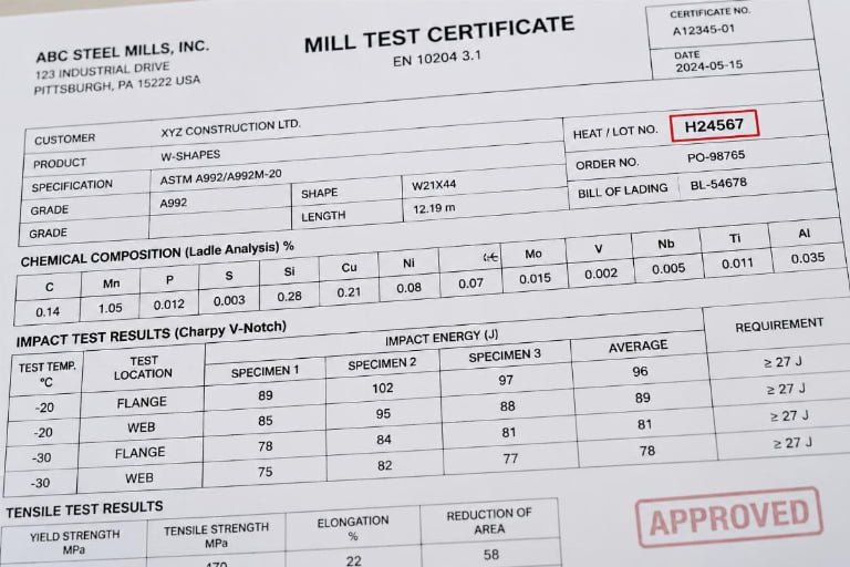 EN Standard Structural Steel Beam Mill Certificate Wholesale Supplier