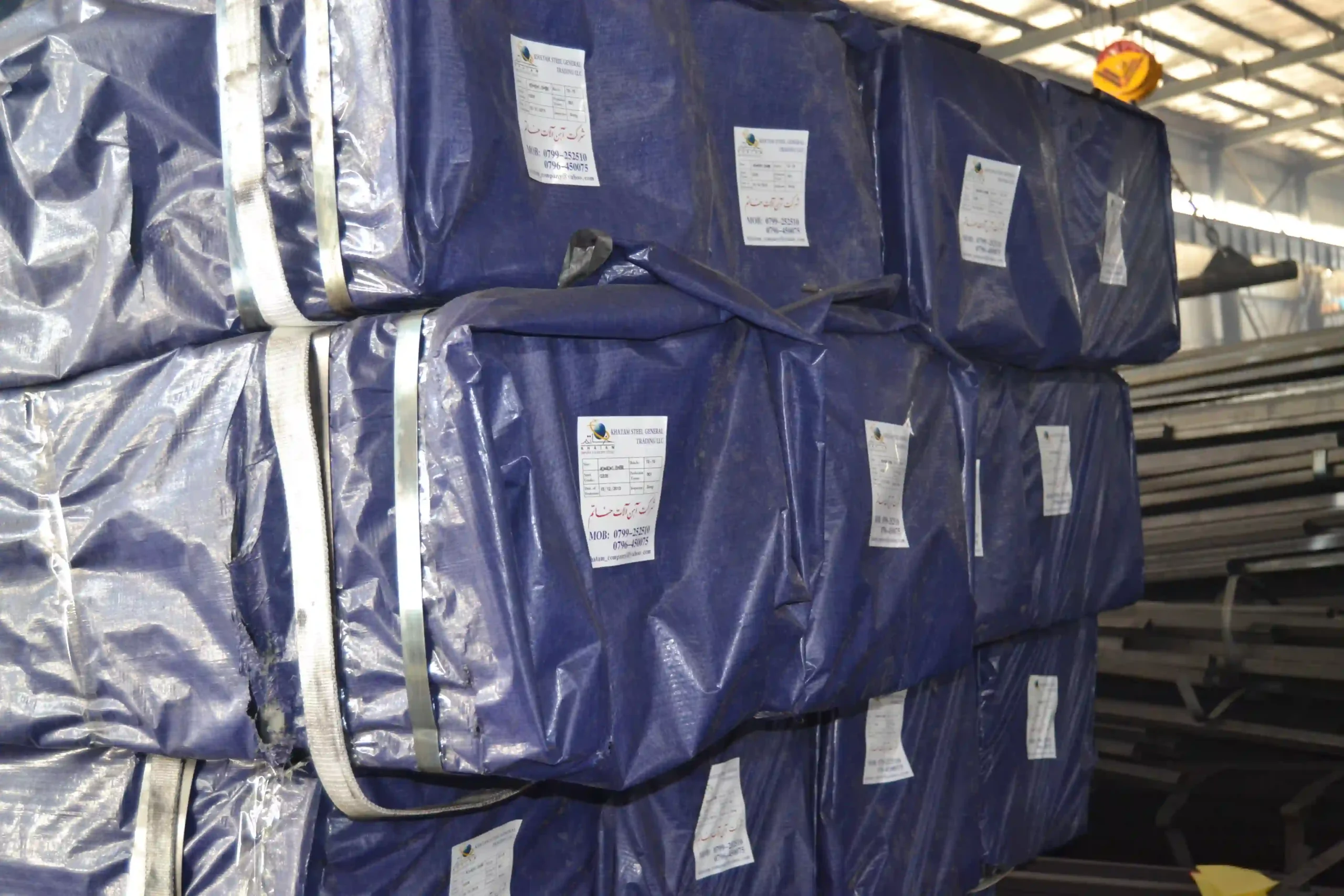 Heavy steel sections packed for infrastructure projects