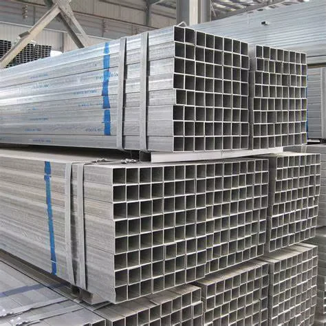 Q195 Q235 Galvanized Square Rectangular Steel Tube 0.6-28mm Wall Thickness Manufacturer