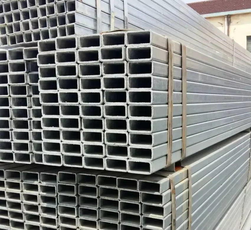 Q195 Q235 Galvanized Square Rectangular Steel Tube 0.6-28mm Wall Thickness Manufacturer
