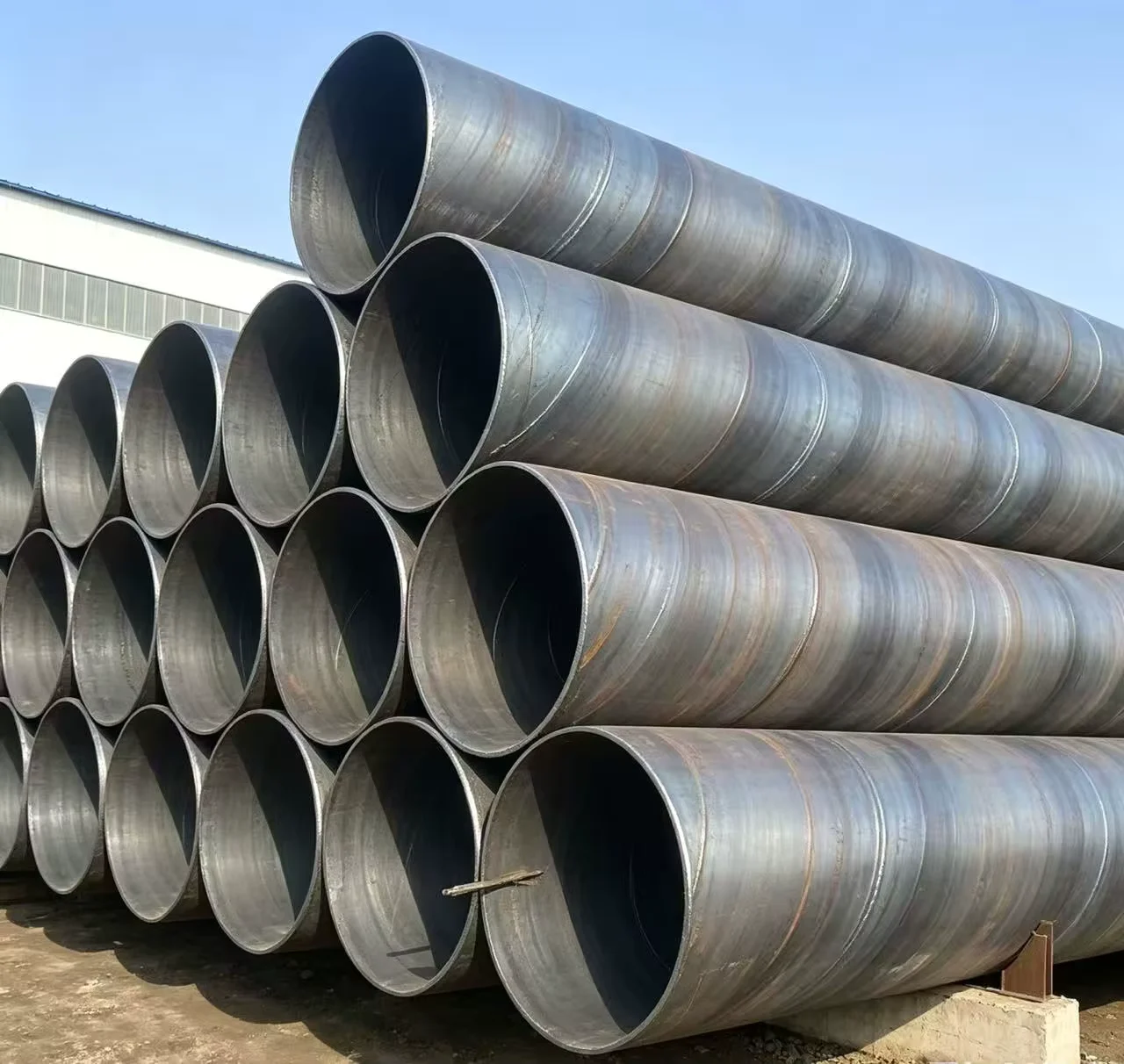Q195 SSAW Spiral Welded Steel Pipe Factory Direct for Irrigation Pipeline Project