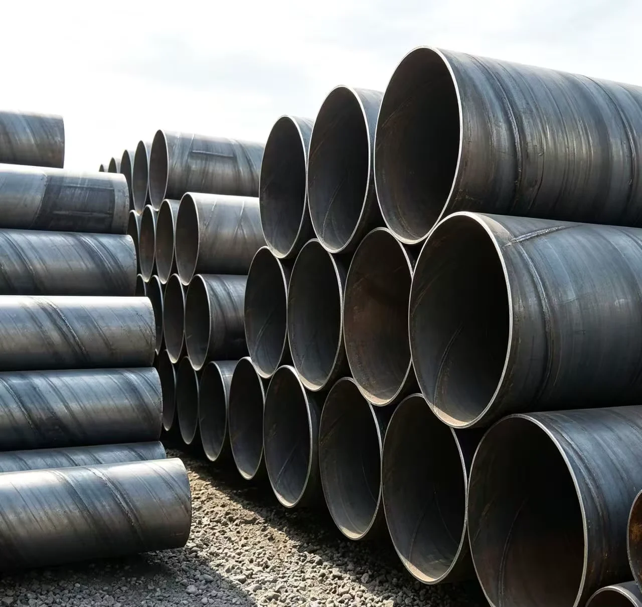 Q195 SSAW Spiral Welded Steel Pipe Factory Direct for Irrigation Pipeline Project
