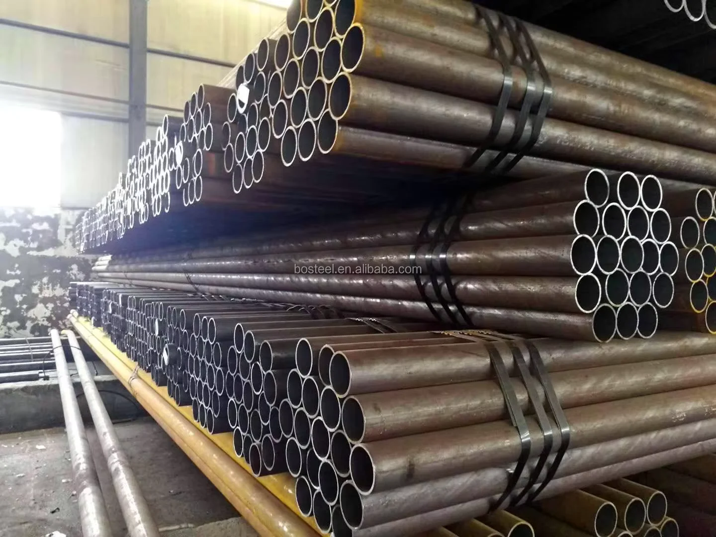 Q235 Q345 ERW Round Steel Pipe GB EN Standard Manufacturer