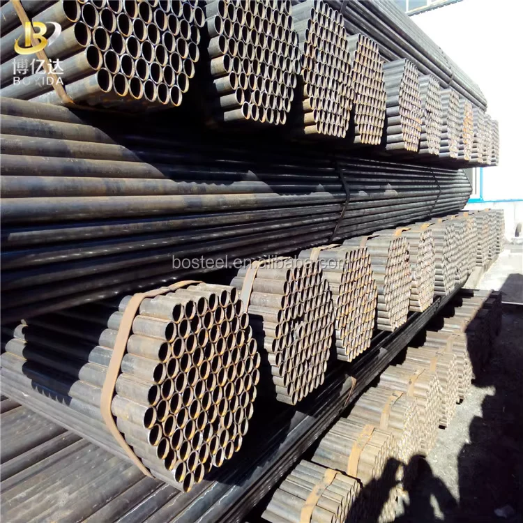 Q235 Q345 ERW Round Steel Pipe GB EN Standard Manufacturer