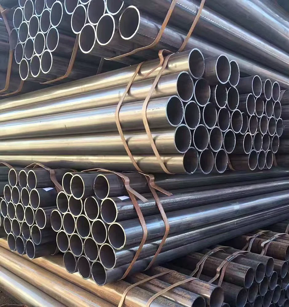 Q235 Q345 ERW Round Steel Pipe GB EN Standard Manufacturer