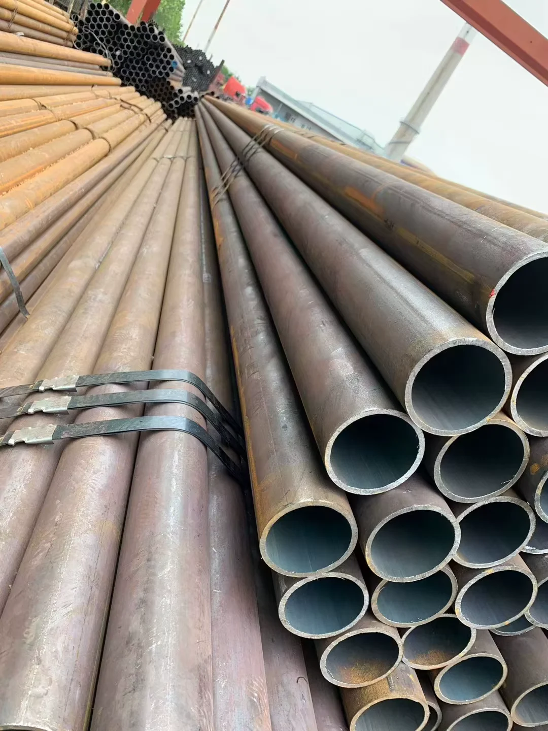 Q235 Q345 S355JR ERW Round Steel Pipe Supplier Custom Sizes JIS API CE Certified