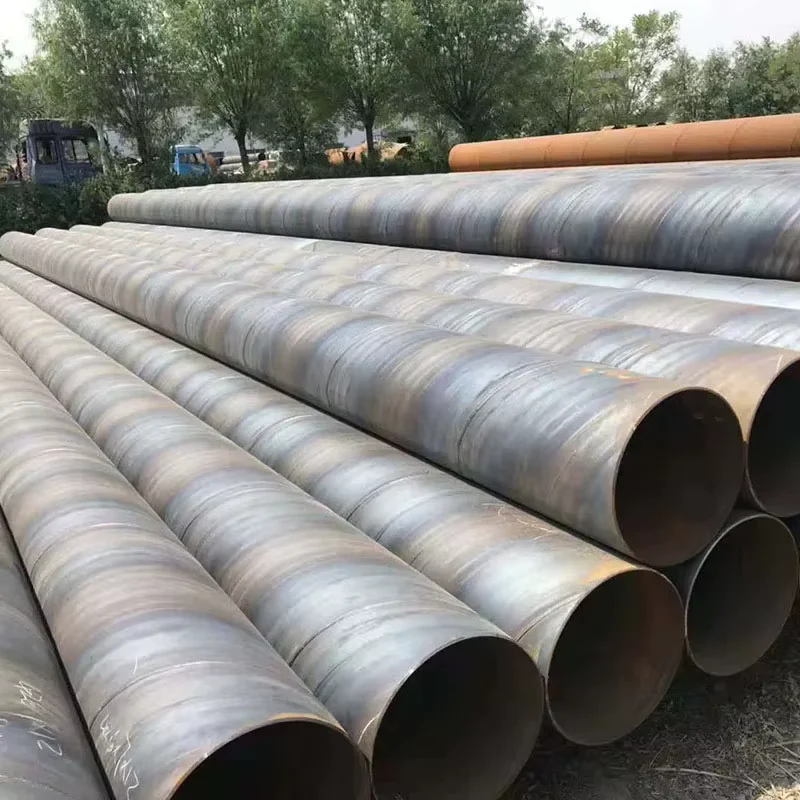 Q235 Q345 SSAW Spiral Welded Steel Pipe 200-2300mm OD Manufacturer