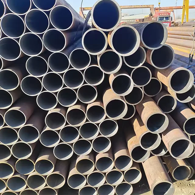 Q235 Q355 S355JR ERW Steel Pipe 10-700mm OD Factory Direct Supplier