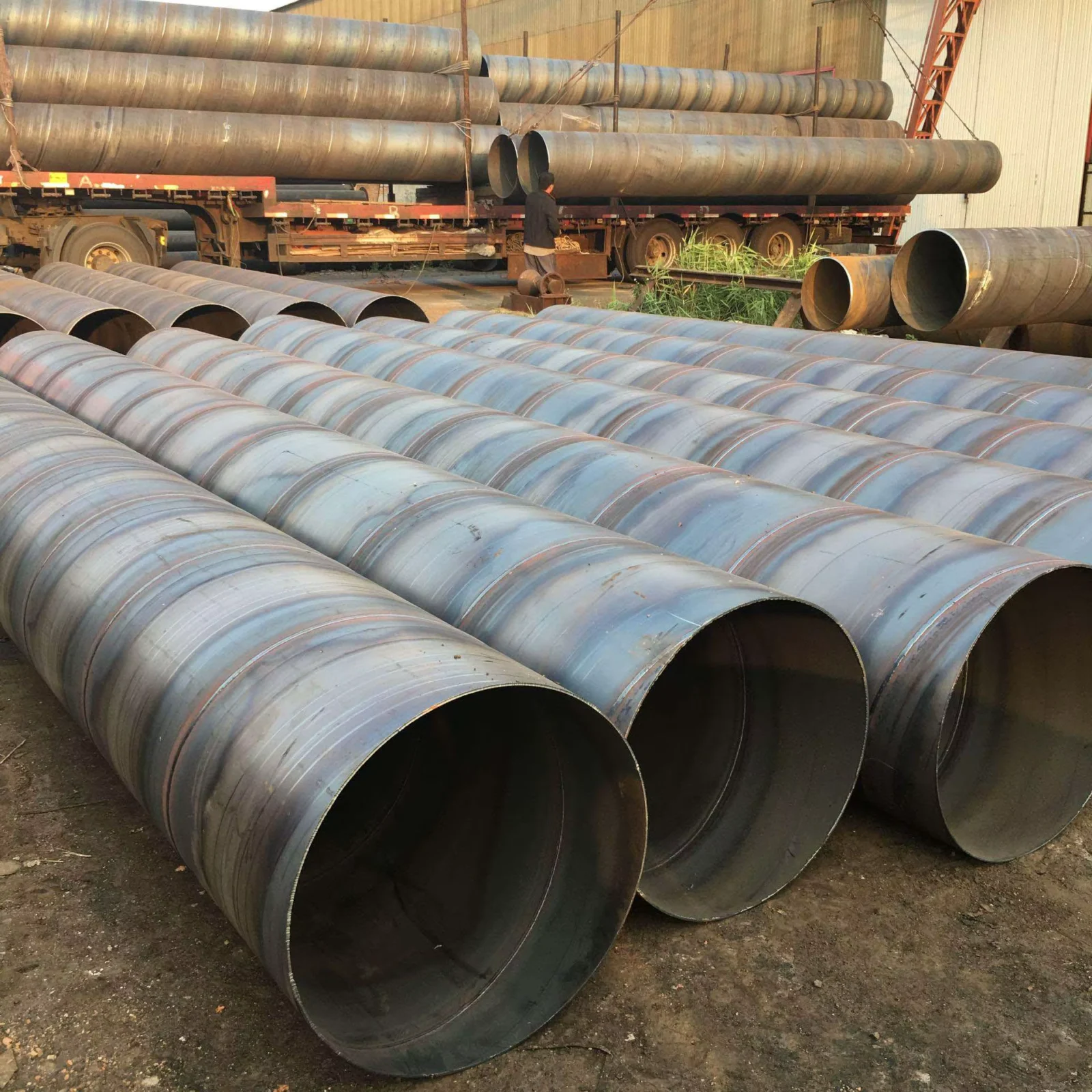 Q235 Q355 SSAW Steel Pipe 219-3000mm OD Manufacturer Factory Direct