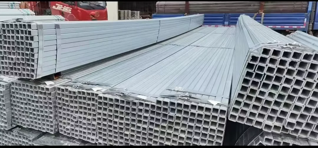 Q235 S235 SS400 Galvanized Square Steel Tube 0.5-80mm Wall Factory Direct