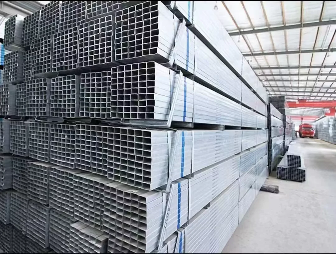 Q235 S235 SS400 Galvanized Square Steel Tube 0.5-80mm Wall Factory Direct