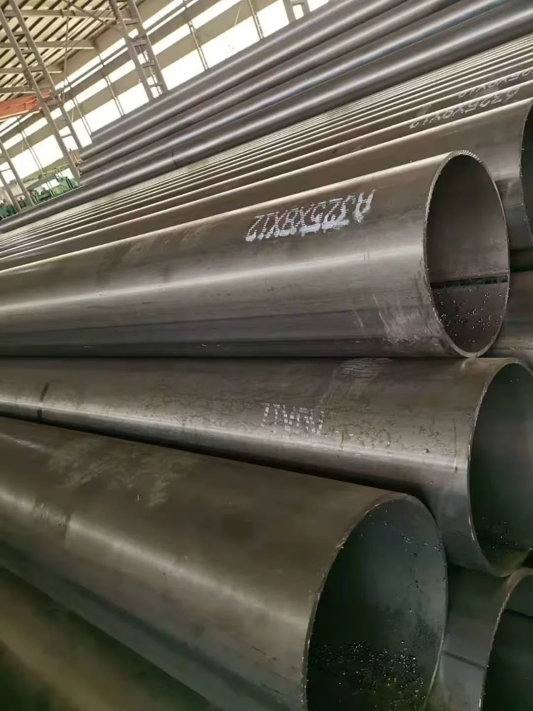 Q235 SSAW Spiral Welded Steel Pipe Supplier OD 65-2000mm API 5L ASTM A53