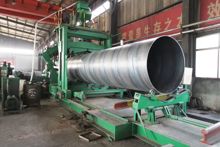 Q235 SSAW Spiral Welded Steel Pipe Supplier OD 65-2000mm API 5L ASTM A53
