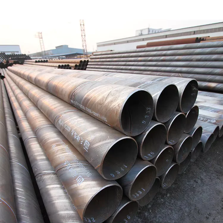 Q235 SSAW Spiral Welded Steel Pipe Supplier OD 65-2000mm API 5L ASTM A53