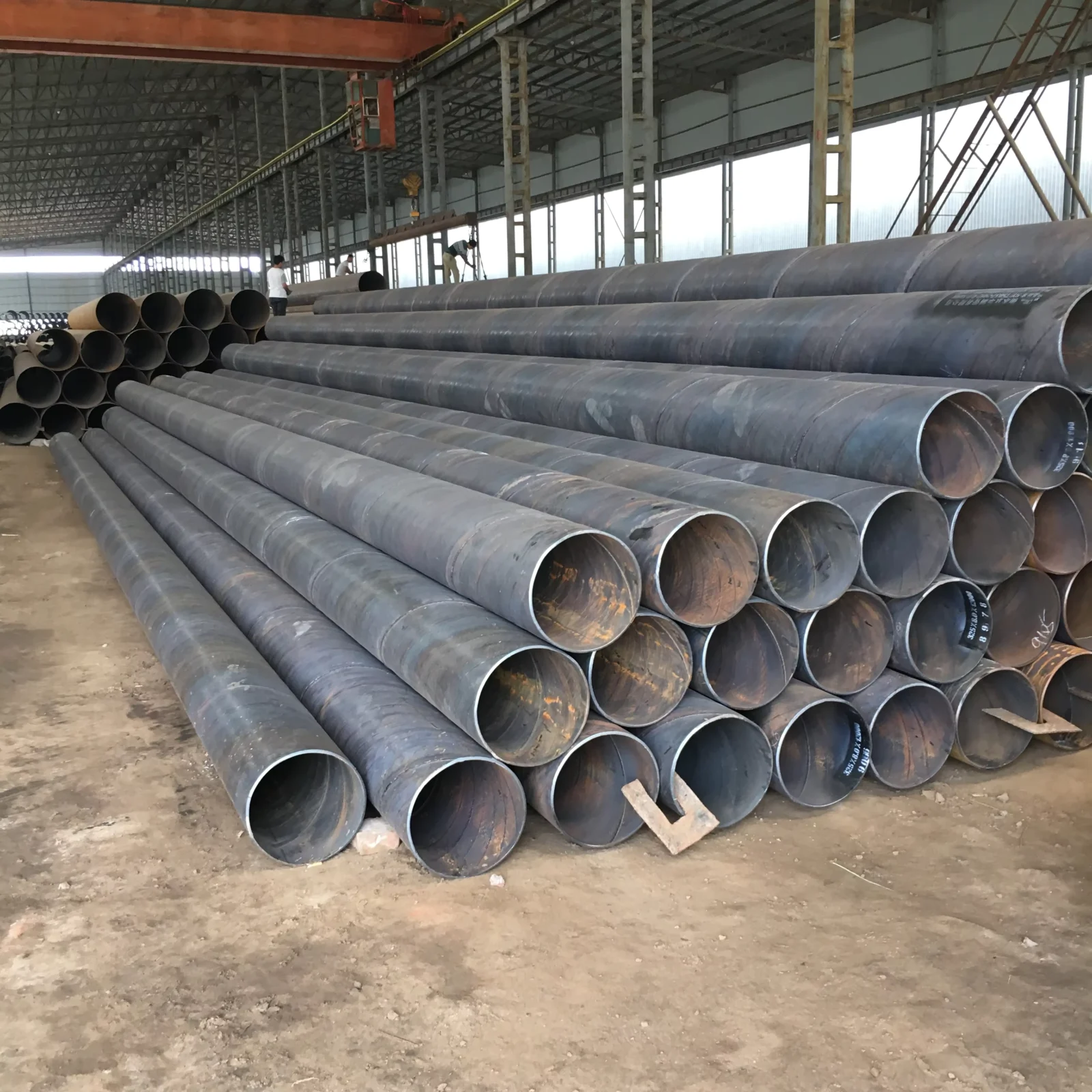 Q235B Q345B SSAW Spiral Welded Steel Pipe OD 219-4064mm Manufacturer