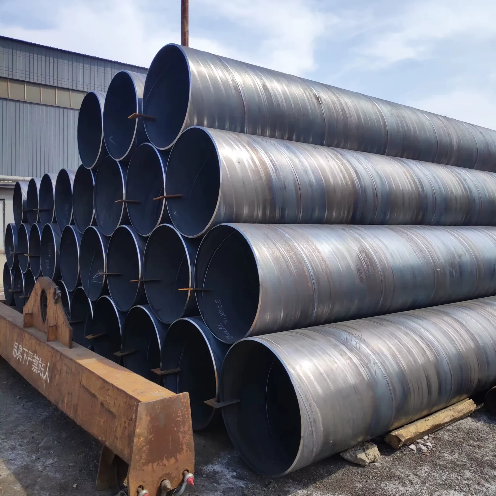 Q235B Q345B SSAW Spiral Welded Steel Pipe OD 219-4064mm Manufacturer
