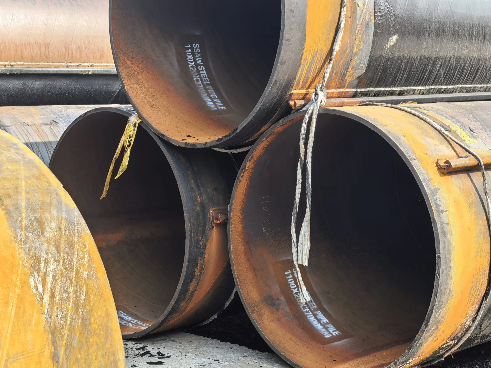 Q235B Q345B SSAW Steel Pipe Pile 20-1100mm OD Factory Direct Supplier