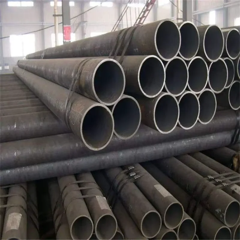 Q235B Q355 ERW Round Steel Pipe ASTM Black Factory Direct Supplier