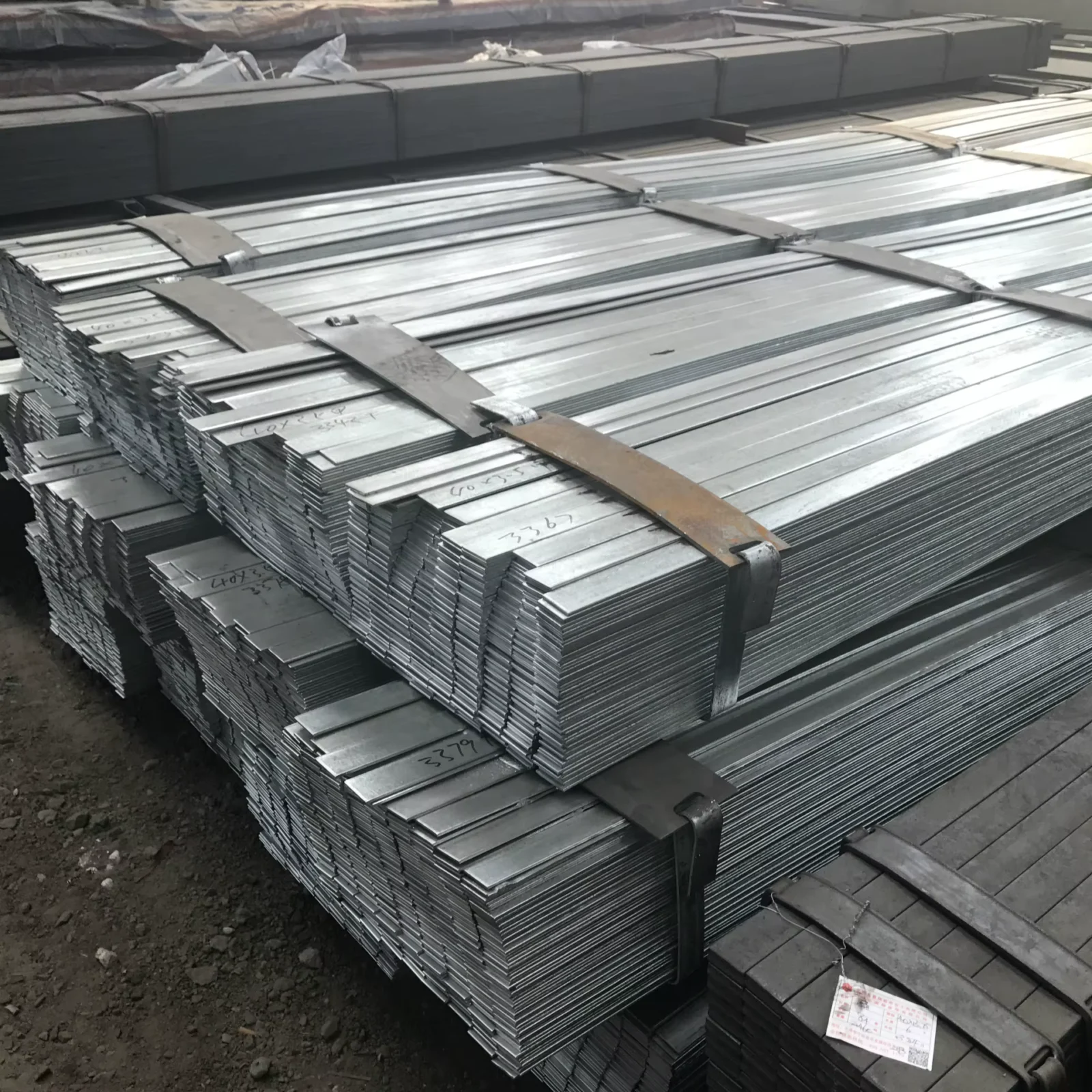 Q235B Q355B Hot Dip Galvanized Flat Steel Factory Direct Supply Custom Cutting