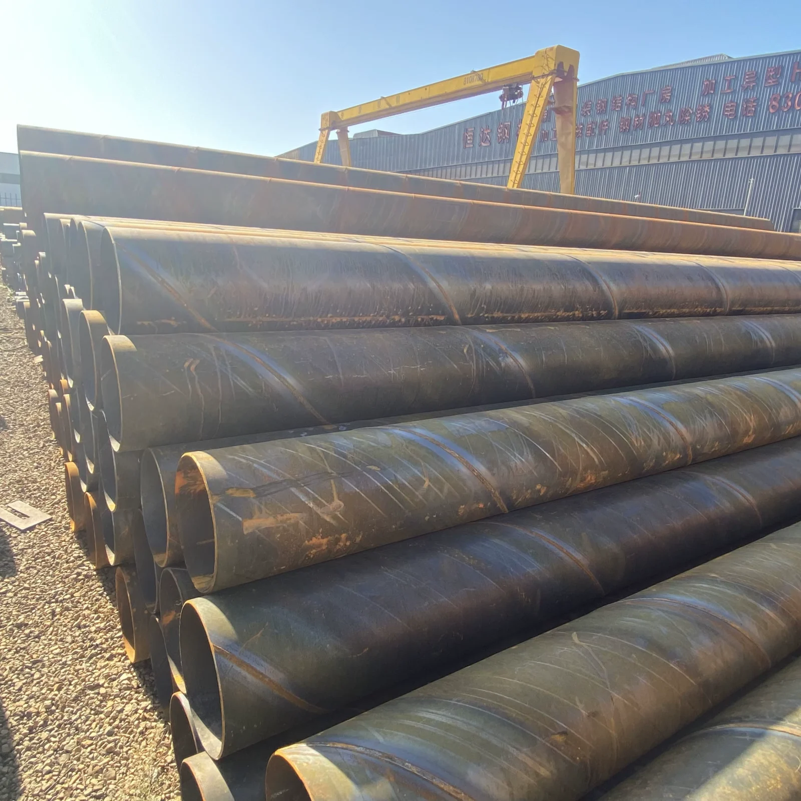 Q235B S275JR SSAW Steel Pipe API 5L OD 10-2500mm Manufacturer