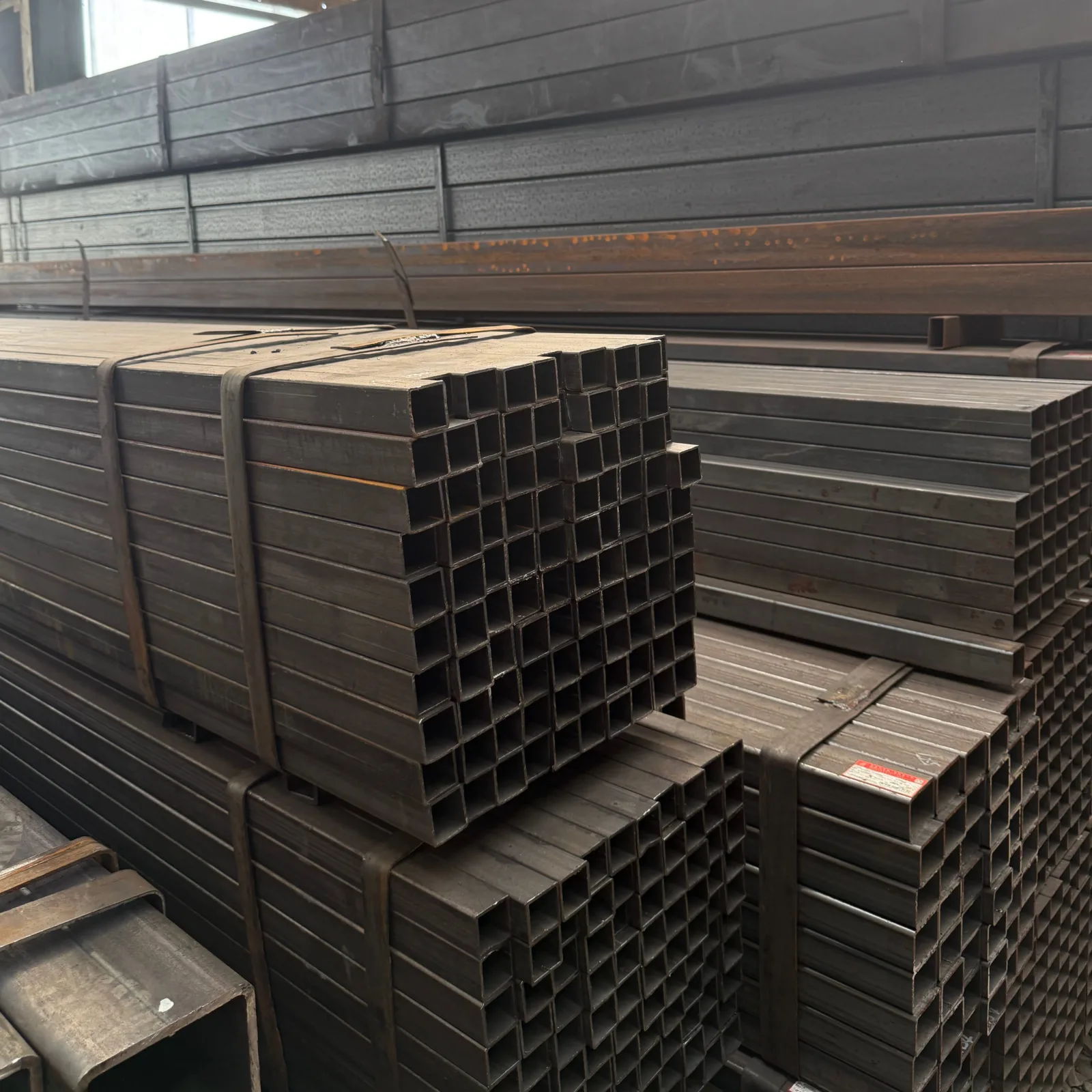 Q345B ERW Welded Square Steel Tube 110x110mm Supplier