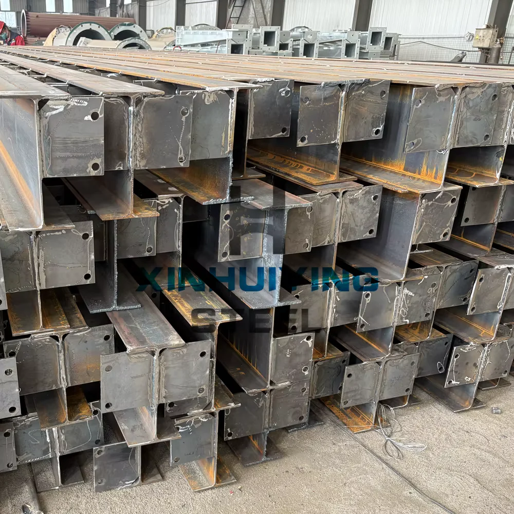 Q355B S355JR Fabricated Steel H-Beam Column Custom CNC Welded Supplier