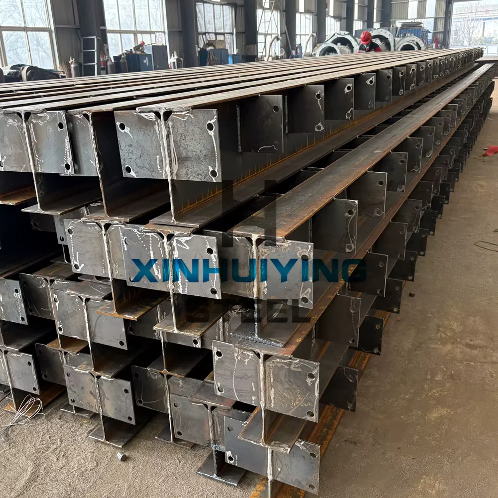 Q355B S355JR Fabricated Steel H-Beam Column Custom CNC Welded Supplier