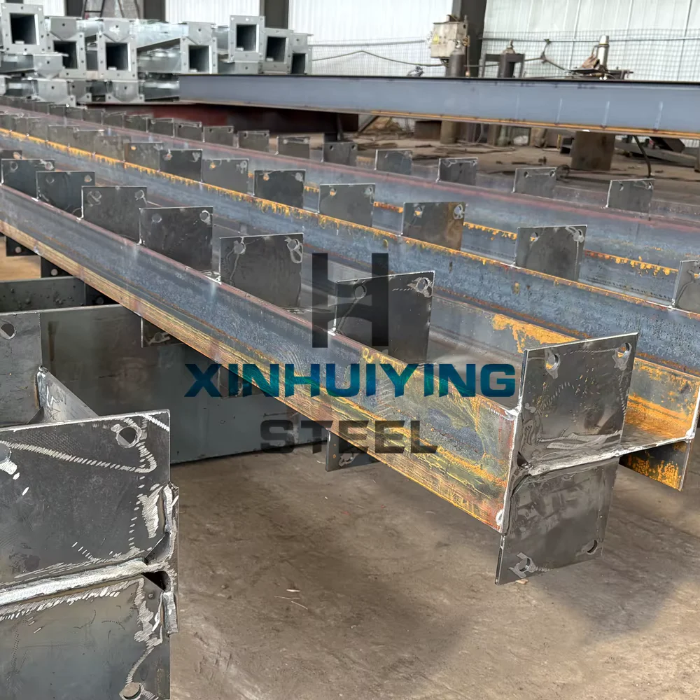 Q355B S355JR Fabricated Steel H-Beam Column Custom CNC Welded Supplier