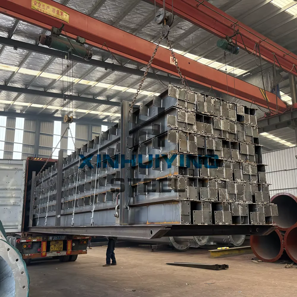 Q355B S355JR Fabricated Steel H-Beam Column Custom CNC Welded Supplier