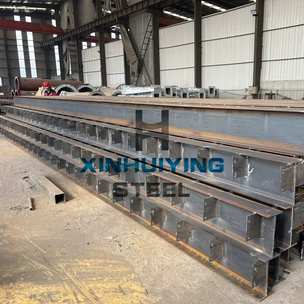 Q355B S355JR Fabricated Steel H-Beam Column Custom CNC Welded Supplier