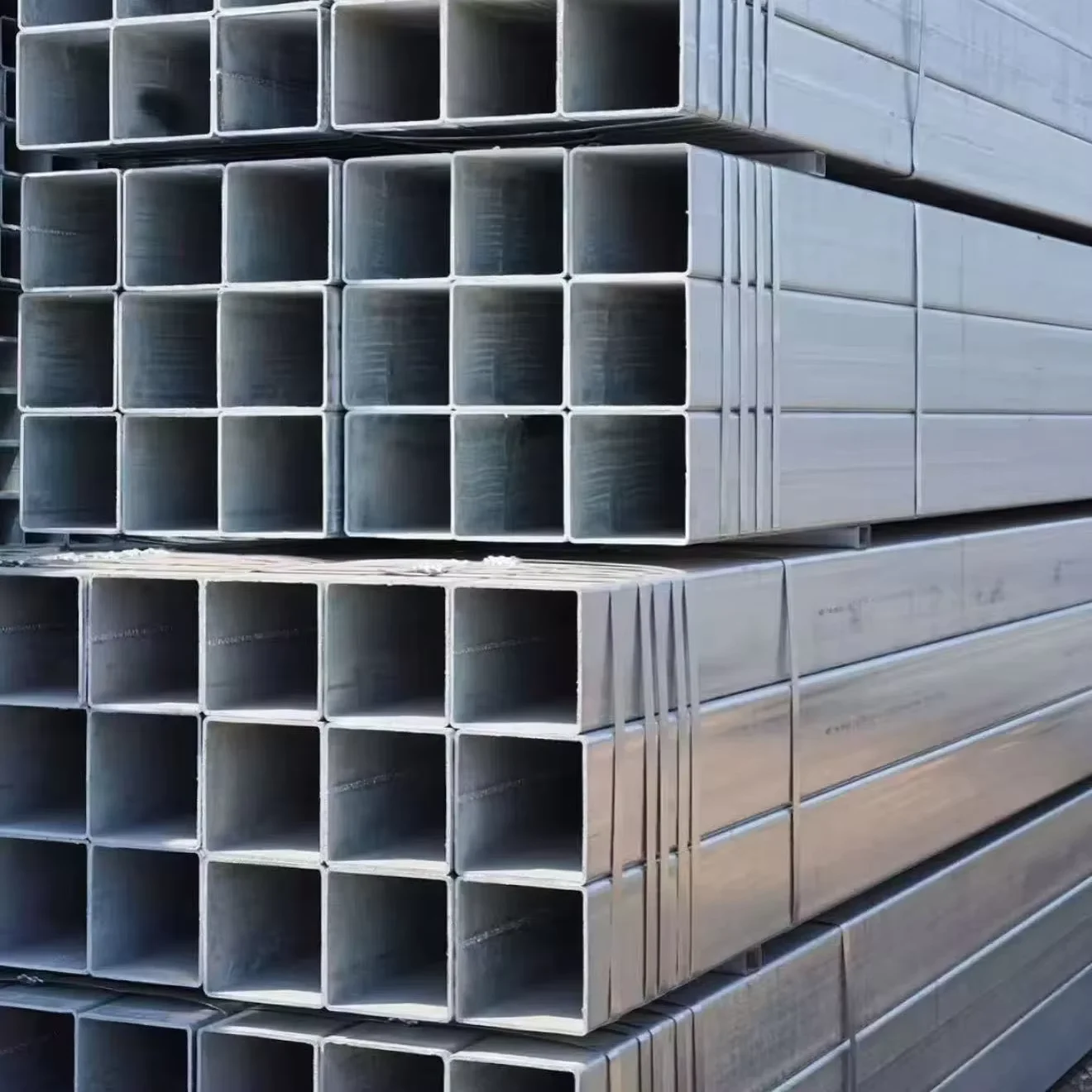 S235 S275 SS400 Galvanized Square Rectangular Steel Tube Factory Direct Custom Sizes