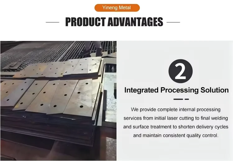 S235JR S355JR Structural Steel Fabrication Custom CNC Welding Factory