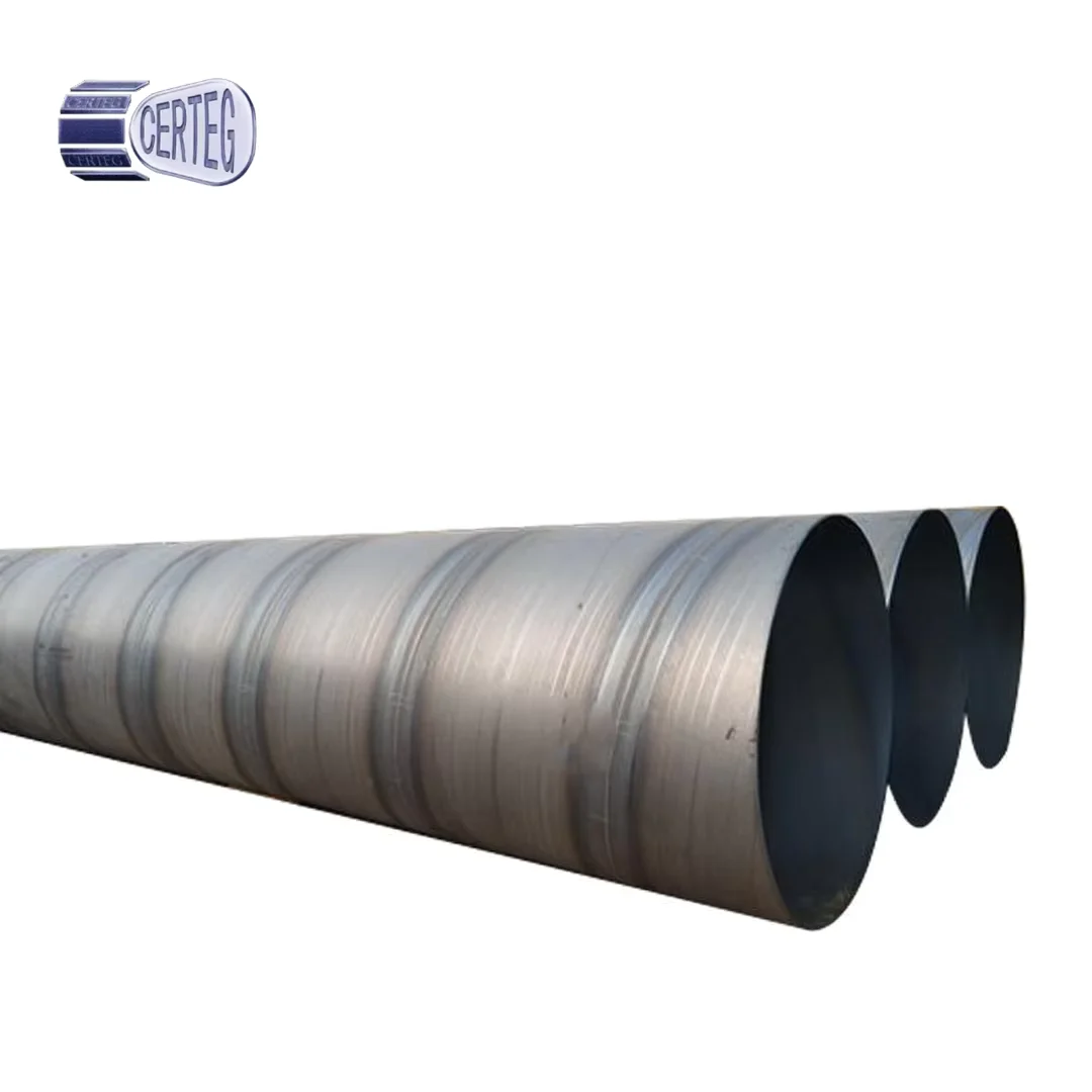 S235JR SSAW Spiral Steel Pipe EN 10219 OD 219-3000mm Manufacturer
