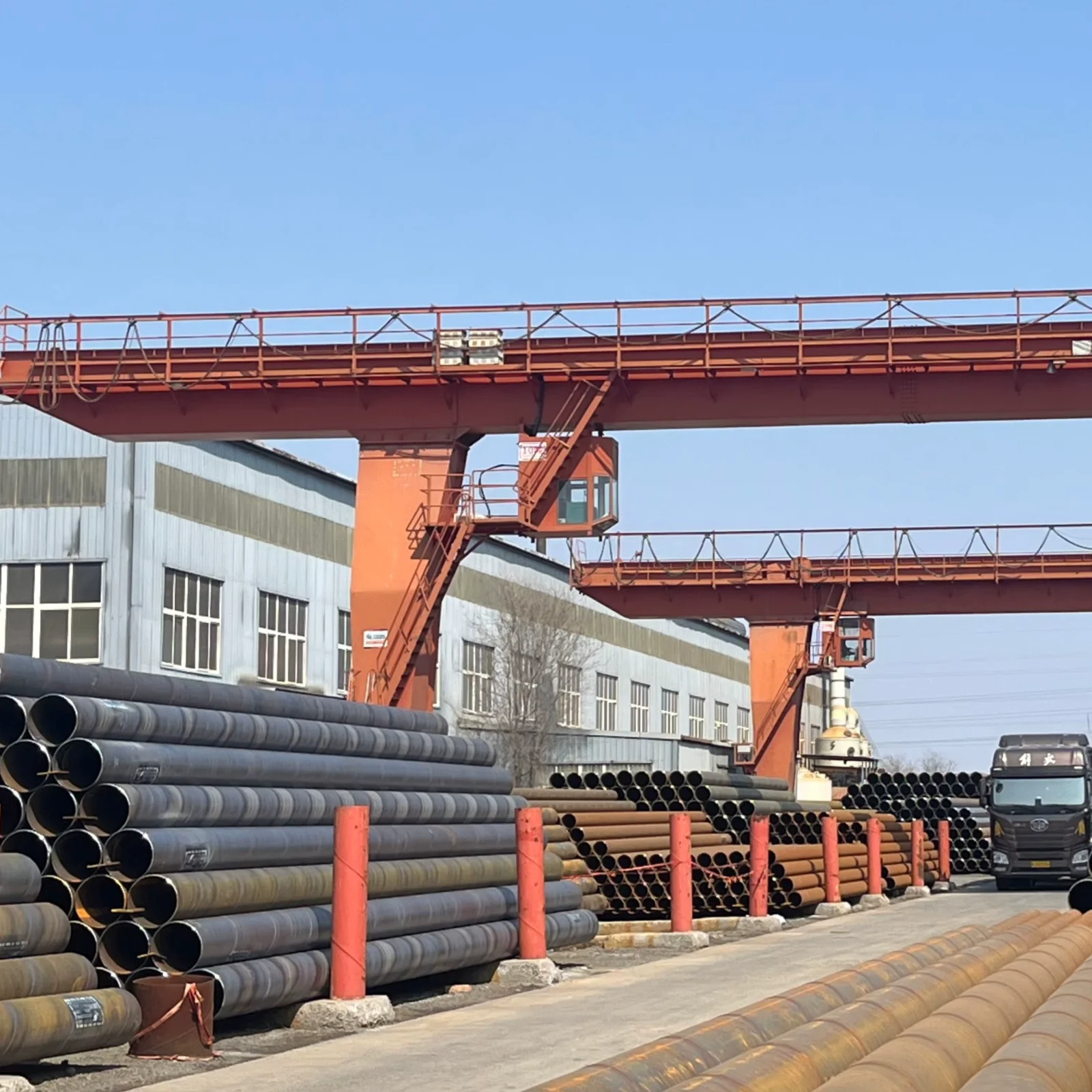 S355J2H SSAW Spiral Welded Steel Pipe API 5L 406-1524mm Manufacturer