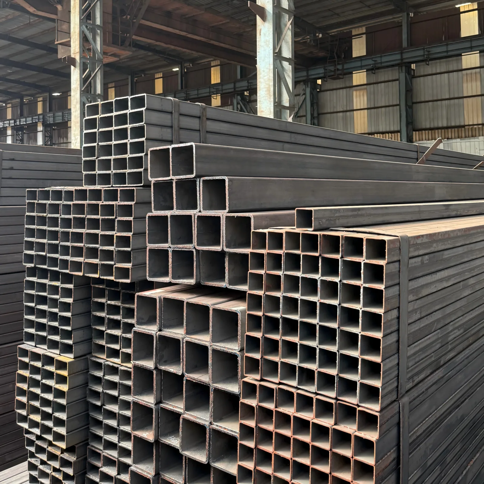 S355JR Q235B ERW Square Steel Tube ASTM EN Standard Factory Direct Supplier