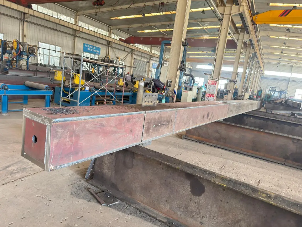Fabricated steel support samples with connection plates for energy facility structures