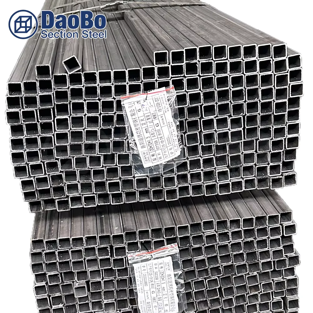 SS400 Q235 Rectangular ERW Steel Tube JIS Standard Custom Cutting Supplier