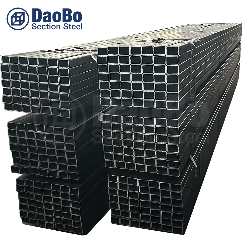 SS400 Q235 Rectangular ERW Steel Tube JIS Standard Custom Cutting Supplier