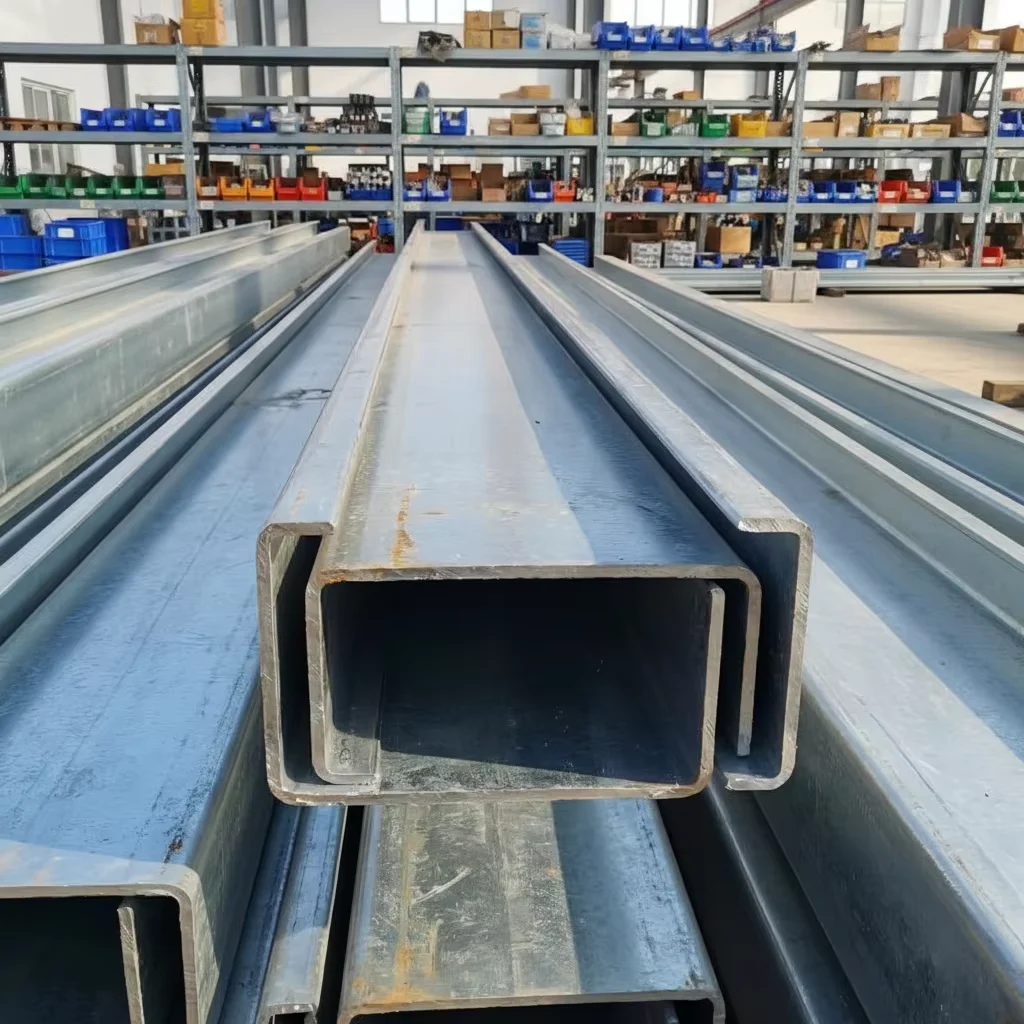 Q235B Q355B C Channel Steel Purlin Hot-Dip Galvanized Manufacturer
